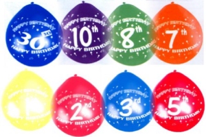 Luftballons mit Zahlen 1,2,3,4,5,6,7,8,9,10,18,30,40,50,60,70, 80 Luftballons mit Zahlen - Luftballons mit Zahlen